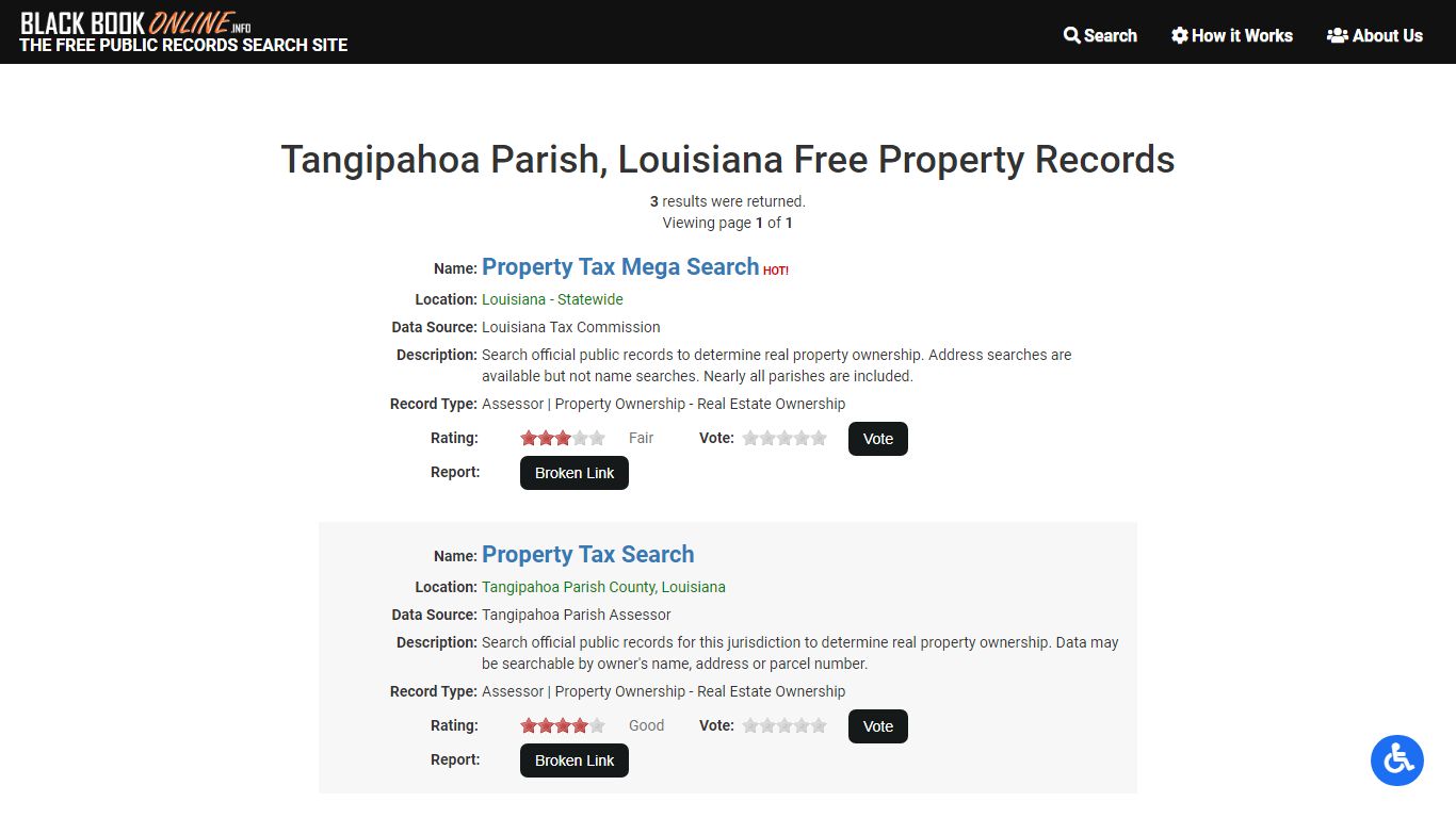 Free Tangipahoa Parish, Louisiana Real Property Search ...